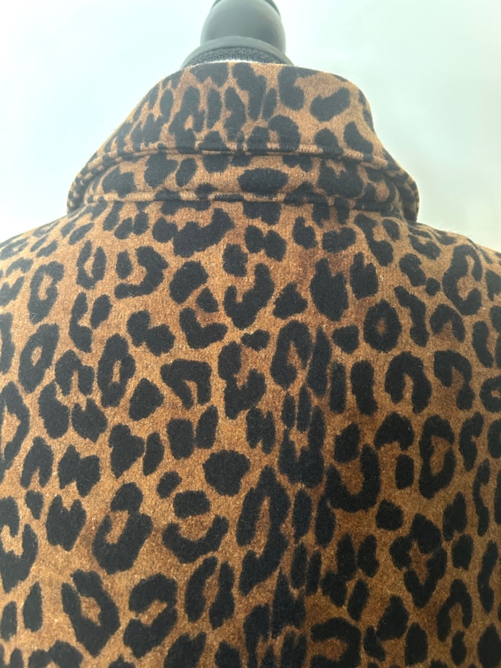 Jones New York Signature Leopard Print Wool Coat Brown Tan Women's Plus 2X - Picture 8 of 17